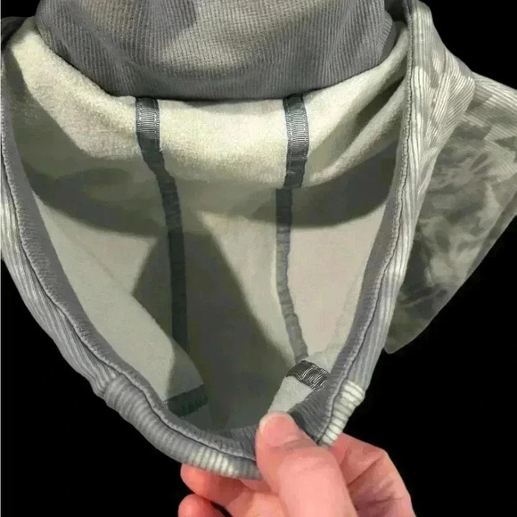 Athleta Triumph Printed Hoodie Sz SP Zip Jacket Green Floral Stretch - Picture 7 of 15